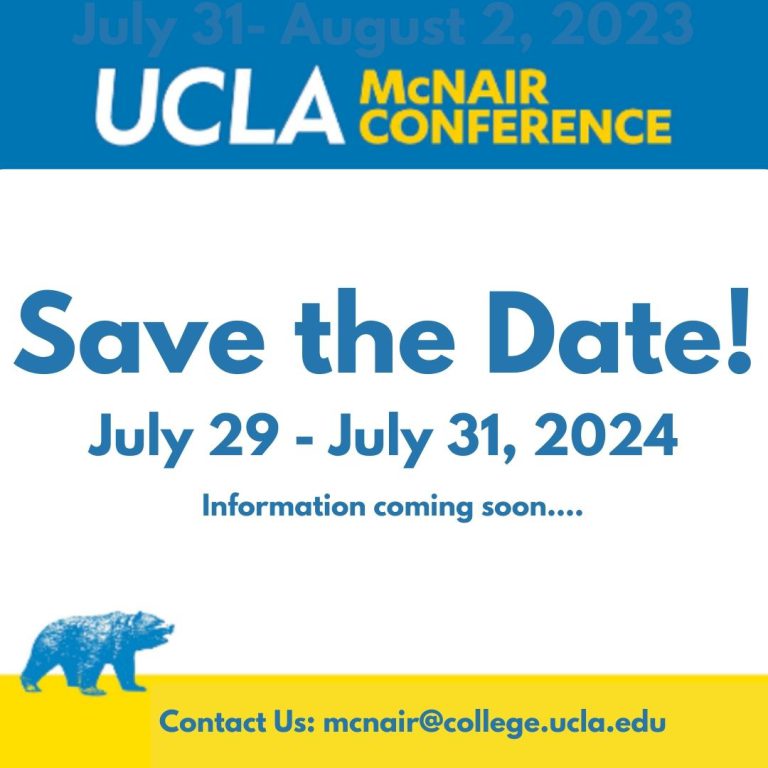 2024 UCLA National McNair Conference Academic Advancement Program
